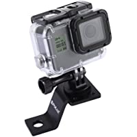 Puluz accesorios Moto Espejo-Perno Soporte Fijo Metal Bicicleta Soporte Para Gopro Hero 5 4 sessione negro plata 4 3 3 2…